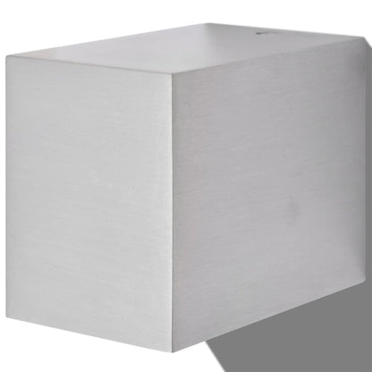 Berkfield Outdoor LED Wall Lights 2 pcs Square Downwards