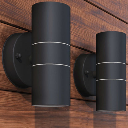 Berkfield Outdoor LED Wall Lights 2 pcs Stainless Steel Up/Downwards