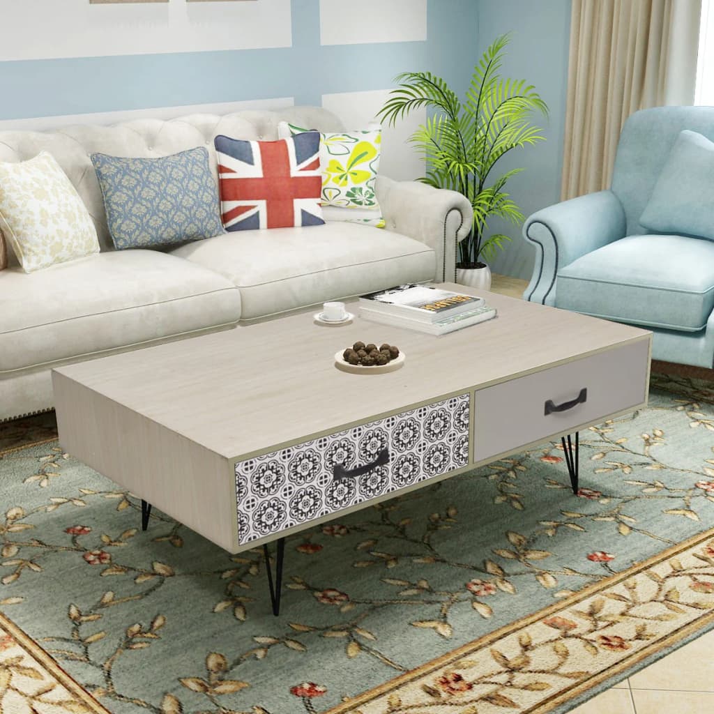 Berkfield Coffee Table 100x60x35 cm Beige