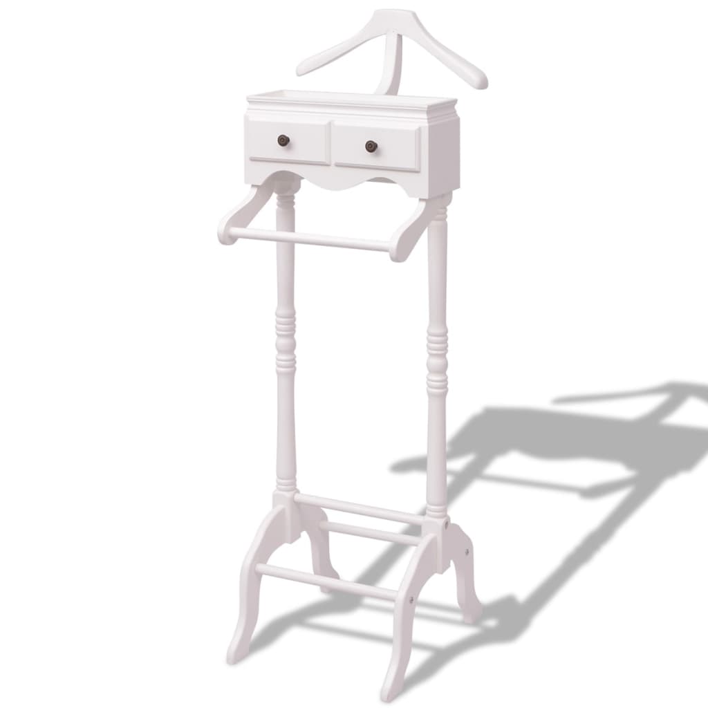 Berkfield Clothing Rack with Cabinet Wood White