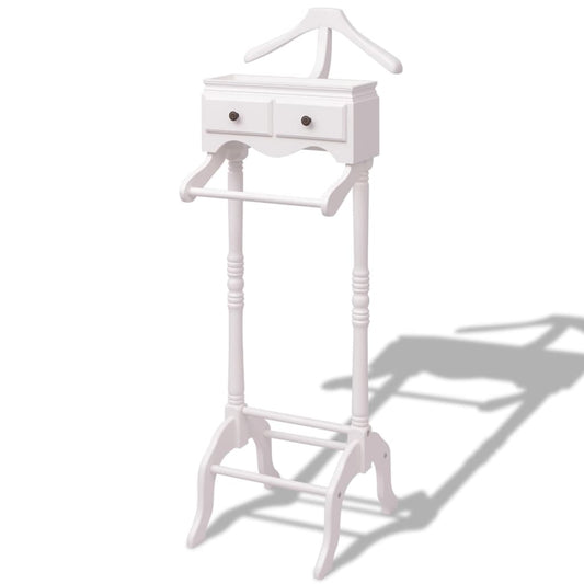 Berkfield Clothing Rack with Cabinet Wood White