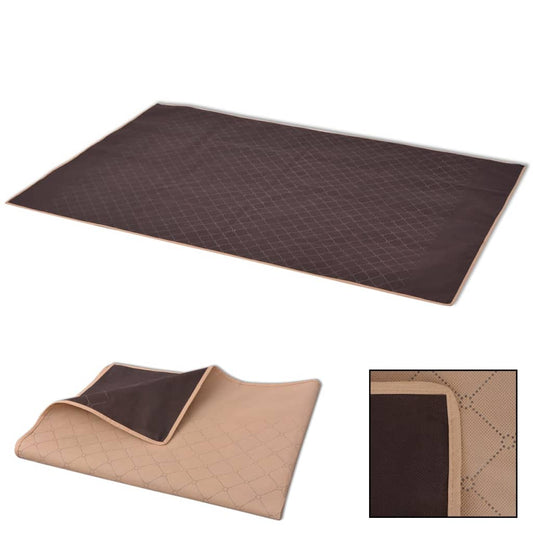 Berkfield Picnic Blanket Beige and Brown 100x150 cm