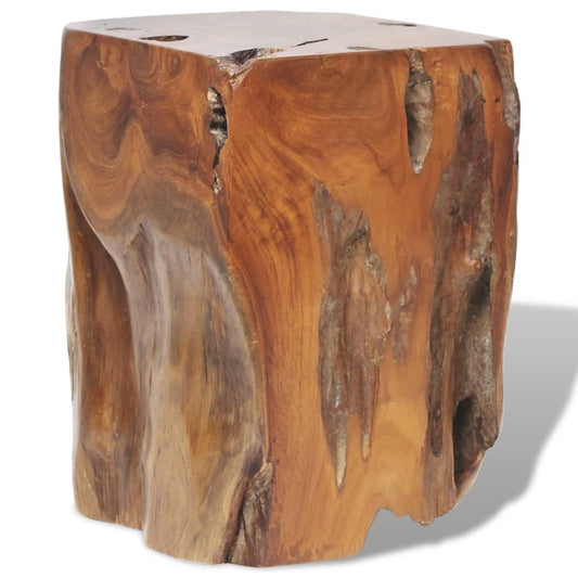 Berkfield Stool Solid Teak Wood