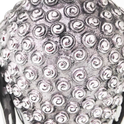 Berkfield Buddha Head Decoration Aluminium Silver