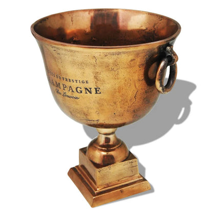 Berkfield Trophy Cup Champagne Cooler Copper Brown
