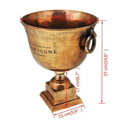 Berkfield Trophy Cup Champagne Cooler Copper Brown