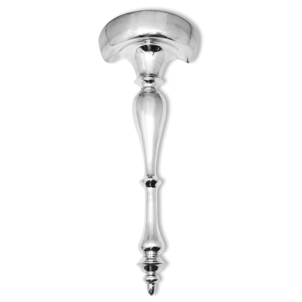 Berkfield Shelf/Console Table Wall-Mounted Aluminium Silver 35x17x81 cm