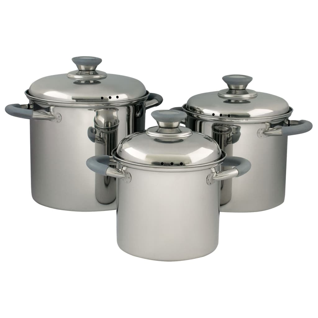 Eurotrail 3 Piece Cookware Set Glasgow Stainless Steel