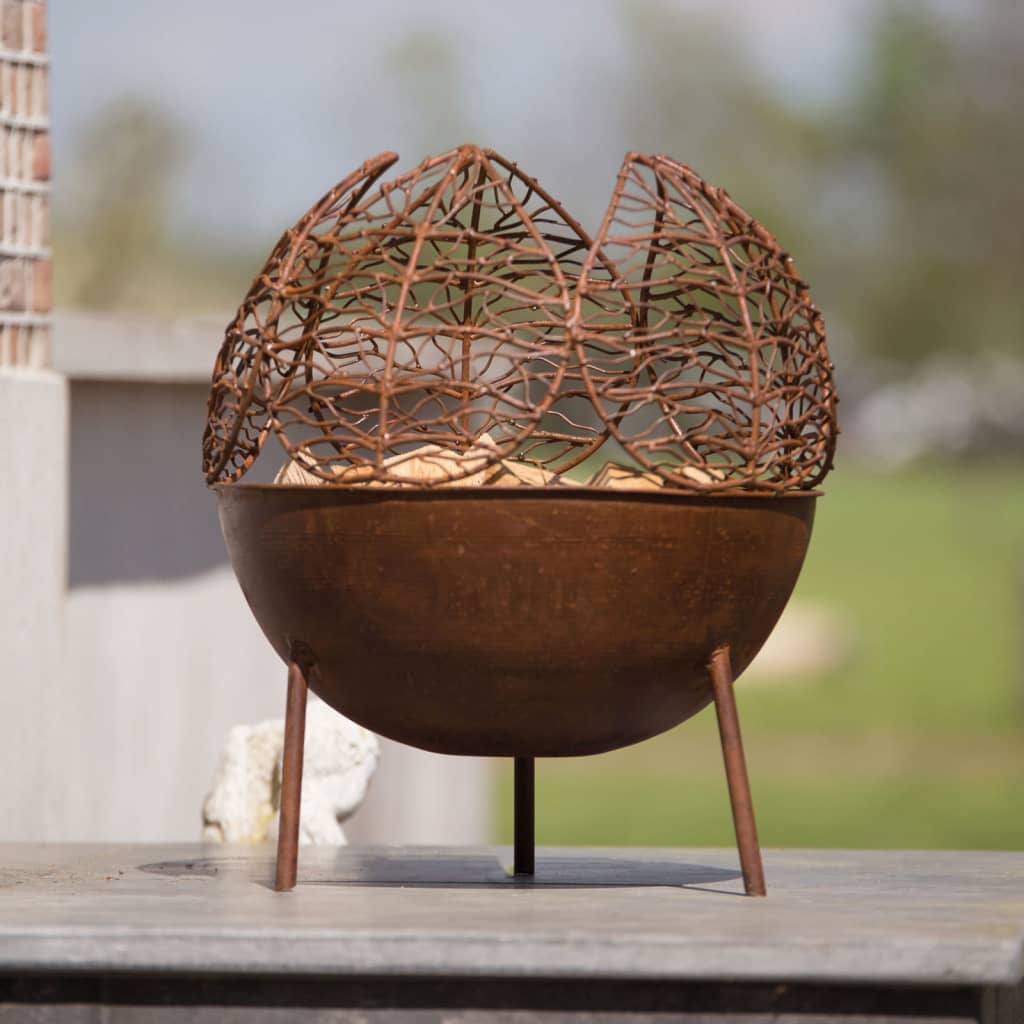 RedFire Handmade Garden Fireplace Narfi Rust Steel