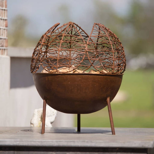 RedFire Handmade Garden Fireplace Narfi Rust Steel