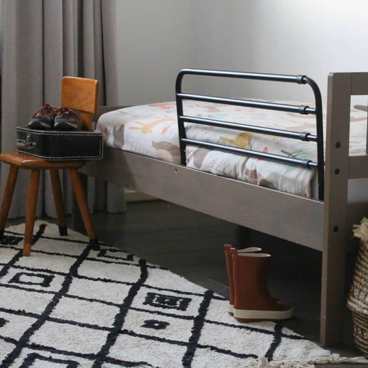 A3 Baby & Kids Adjustable Safety Bed Rail Trombone 77-125 cm Black