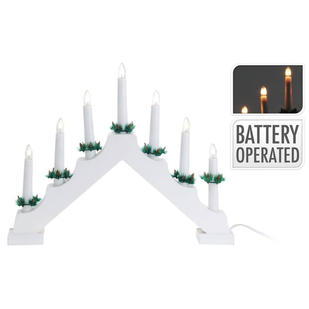 Ambiance Bridge Christmas Candle Light with 7 LEDs White