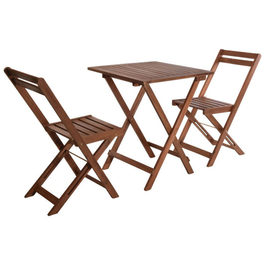 ProGarden Garden Bistro Set 3 pcs Wood