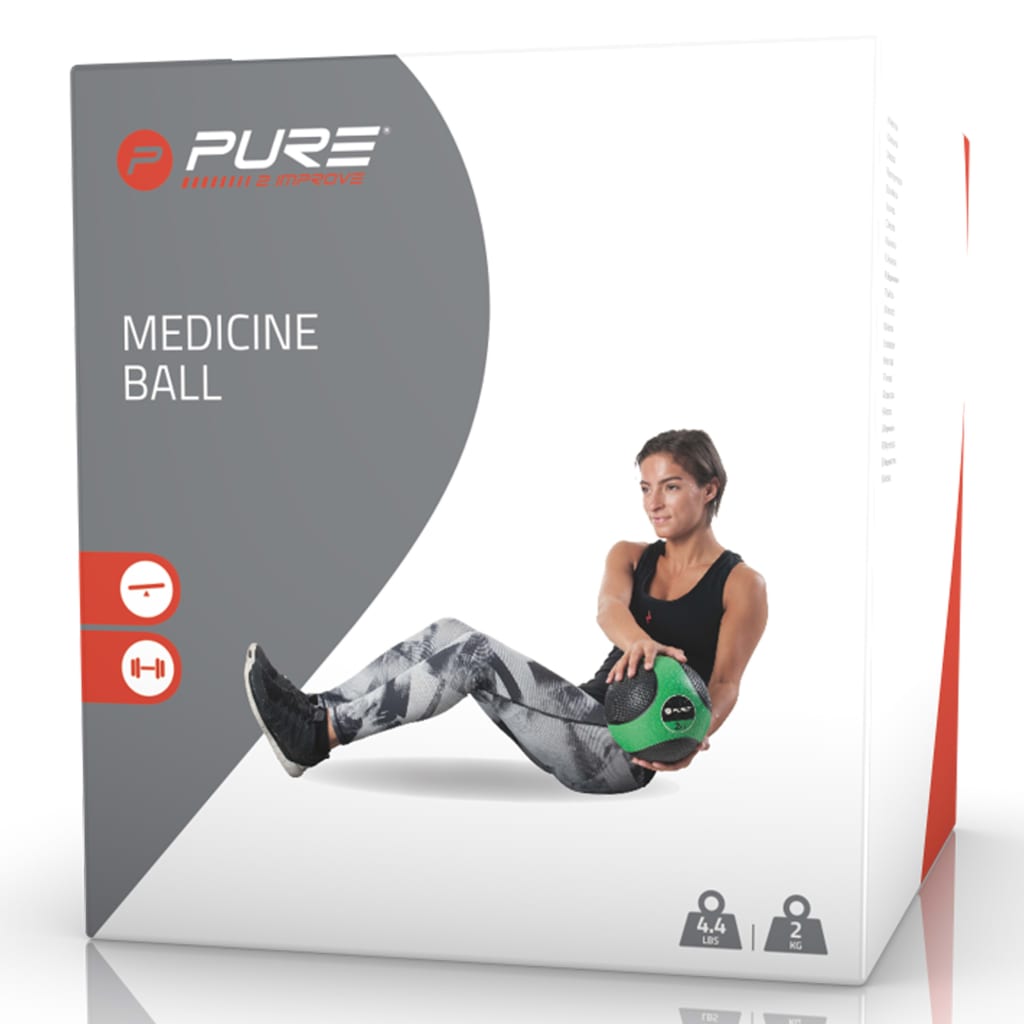 Pure2Improve Medicine Ball 2 kg Green