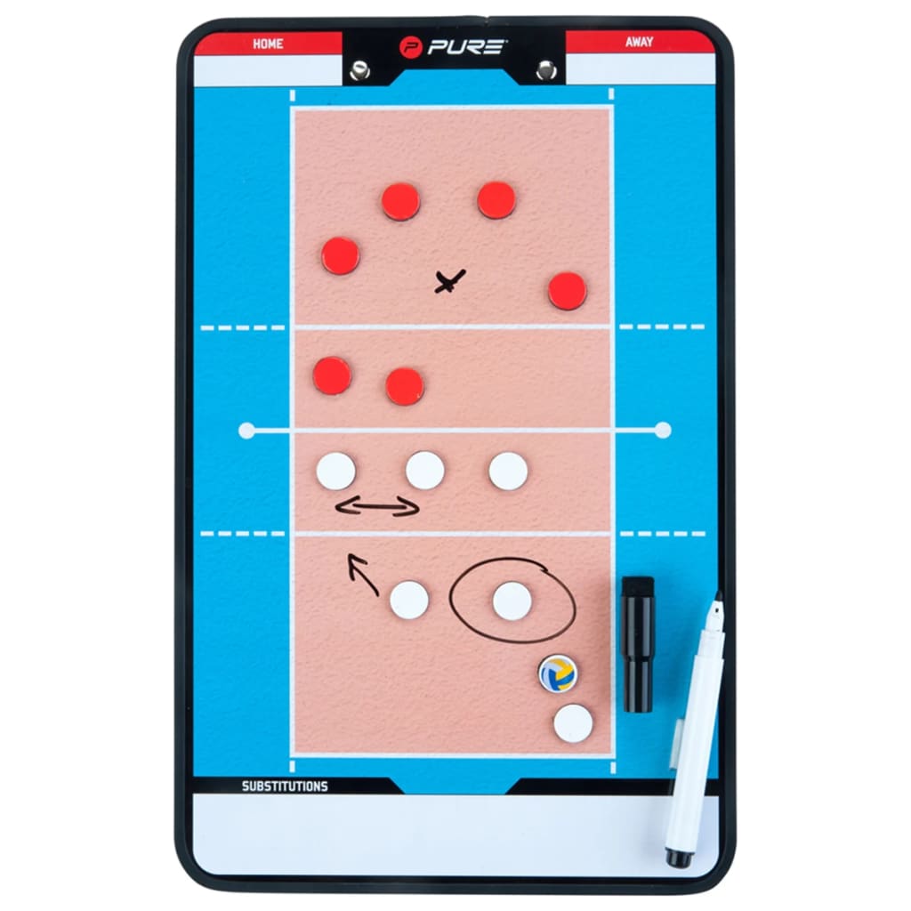Pure2Improve Double-sided Coach Board Volleyball 35x22 cm P2I100690