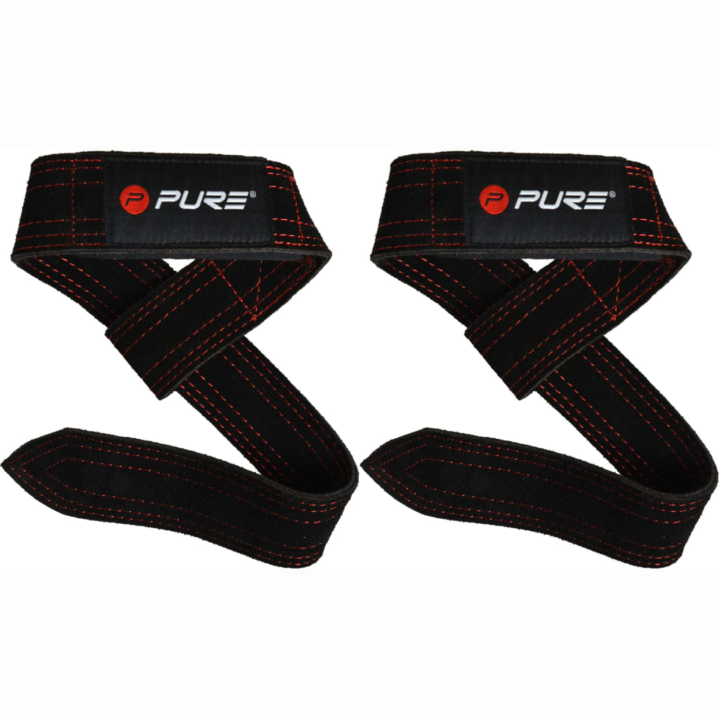 Pure2Improve Buffalo Leather Lifting Straps 60x4 cm