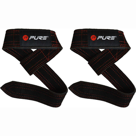 Pure2Improve Buffalo Leather Lifting Straps 60x4 cm