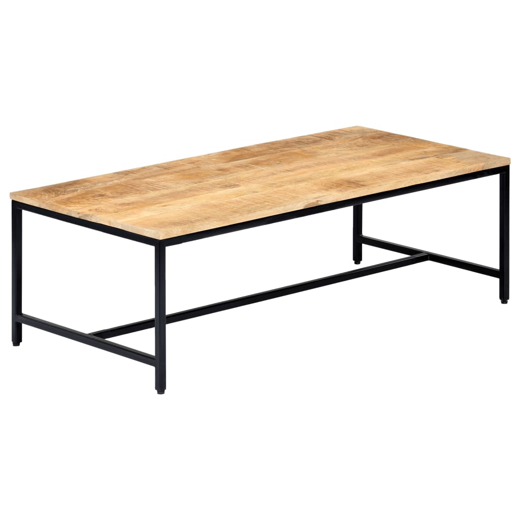 Berkfield Coffee Table 120x60x40 cm Solid Rough Mango Wood