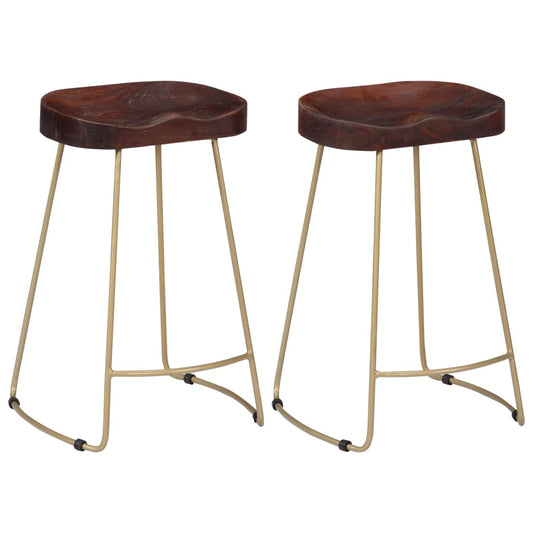 Berkfield Gavin Bar Stools 2 pcs Solid Mango Wood