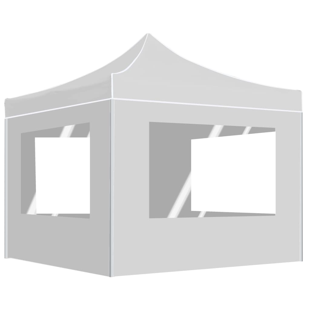 Berkfield Professional Folding Party Tent with Walls Aluminium 3x3 m White
