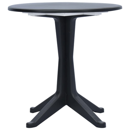 Berkfield Garden Table Anthracite 70 cm Plastic