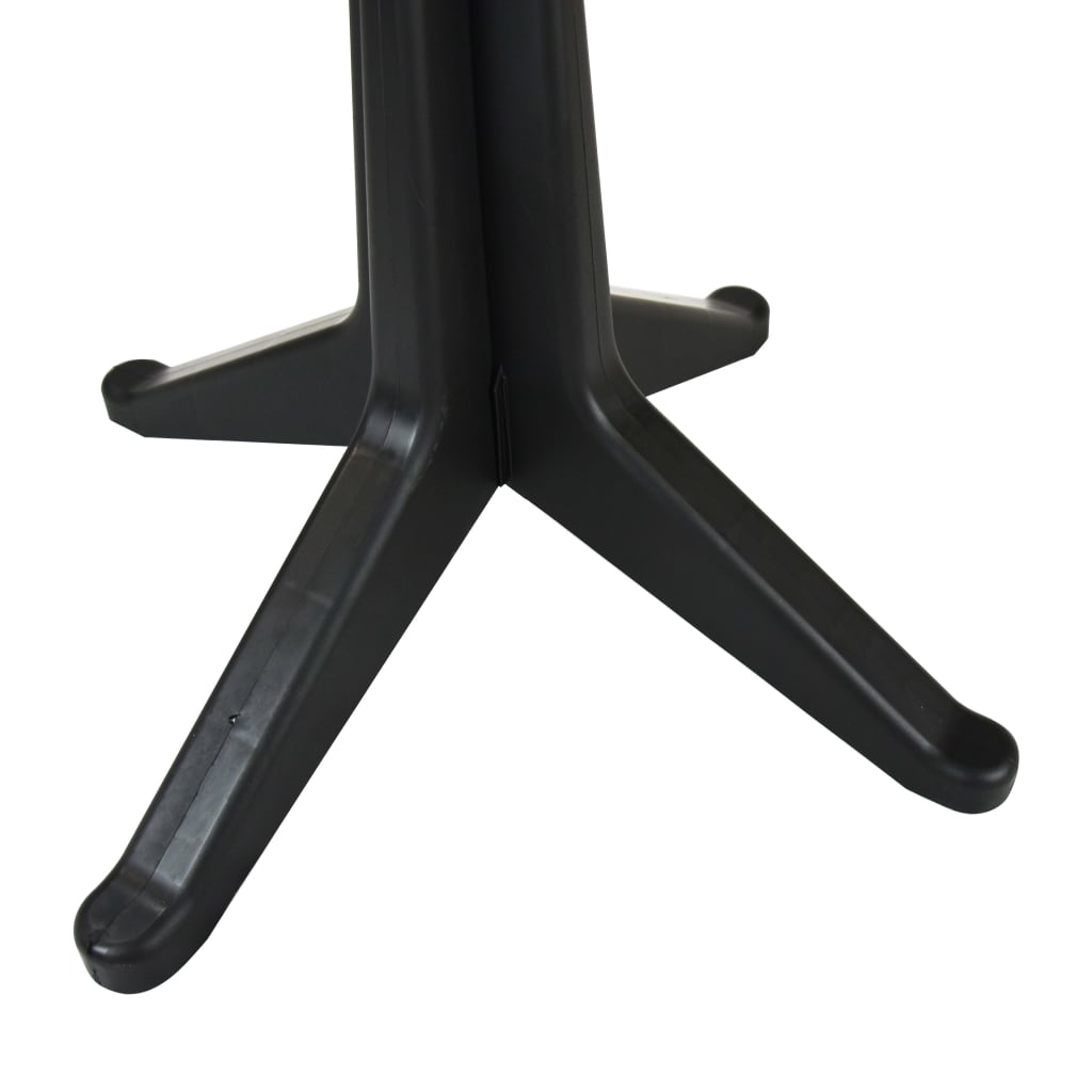 Berkfield Garden Table Anthracite 70 cm Plastic