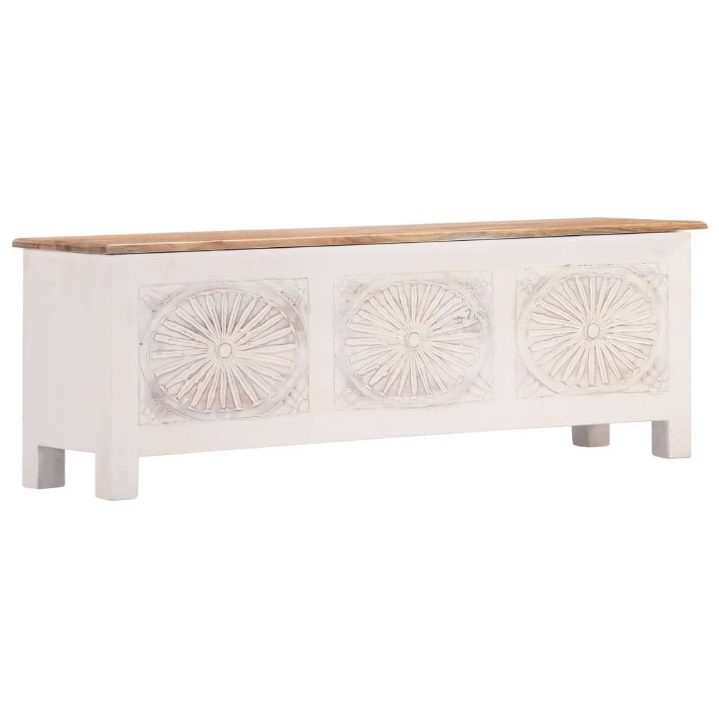 Berkfield Storage Box 120x30x40 cm Solid Acacia Wood