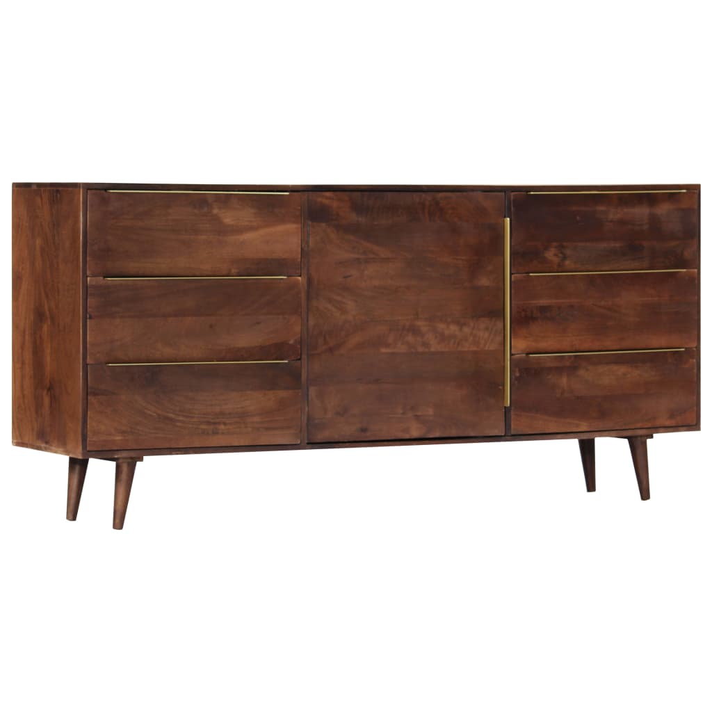 Berkfield Sideboard with 6 Drawers 175x40x82 cm Solid Mango Wood