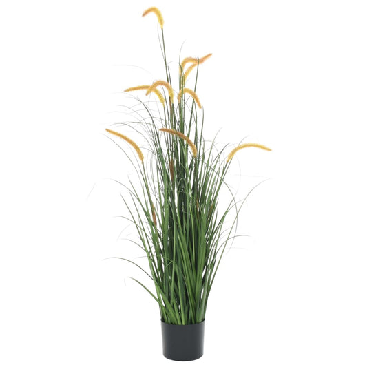 Berkfield Artificial Grass Plant with Cattail 135 cm