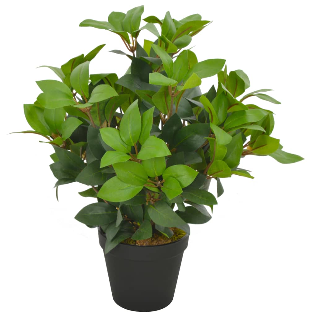 Berkfield Artificial Plant Laurel Tree with Pot Green 40 cm