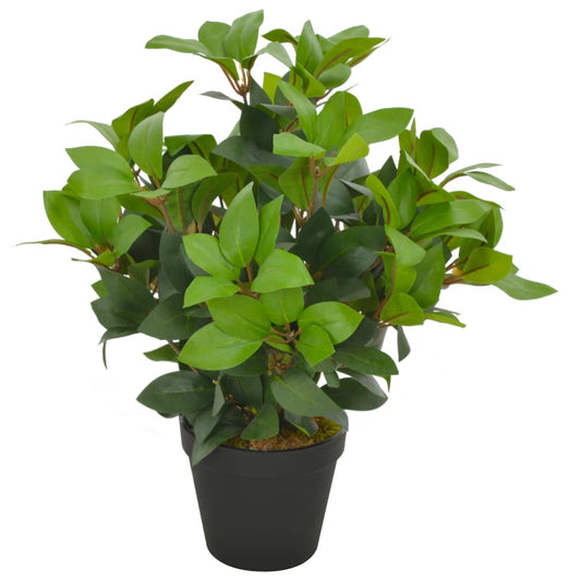 Berkfield Artificial Plant Laurel Tree with Pot Green 40 cm
