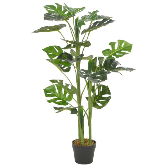 Berkfield Artificial Plant Monstera with Pot Green 100 cm