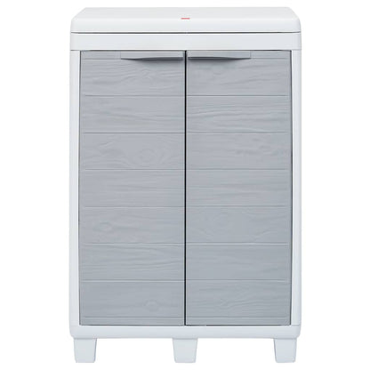 Berkfield Garden Dustbin with 3 Bags Light Grey 65x38x102 cm