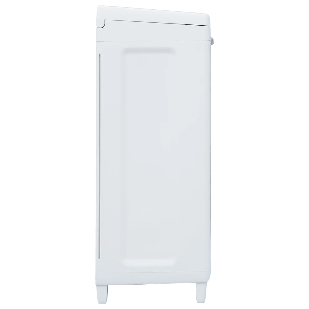 Berkfield Garden Dustbin with 3 Bags Light Grey 65x38x102 cm