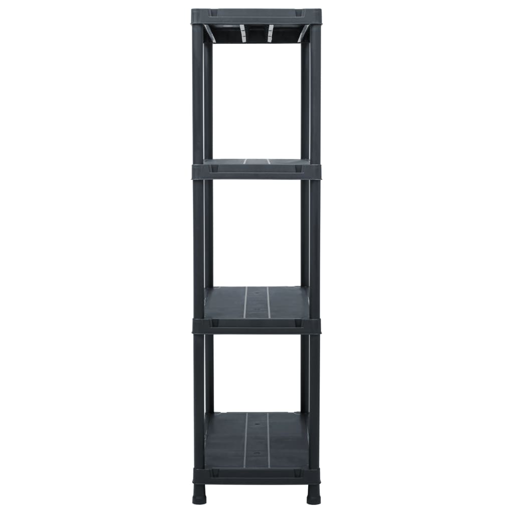 Berkfield Storage Shelf Rack Black 100 kg 60x30x138 cm Plastic