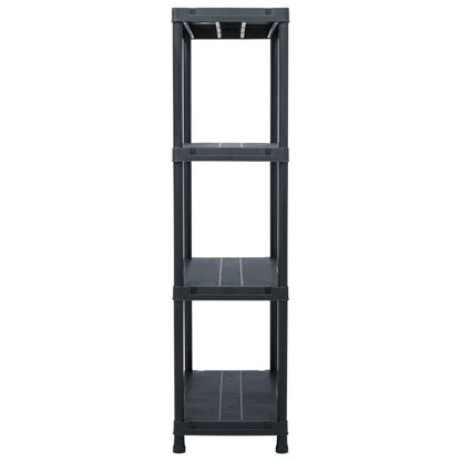 Berkfield Storage Shelf Rack Black 100 kg 60x30x138 cm Plastic