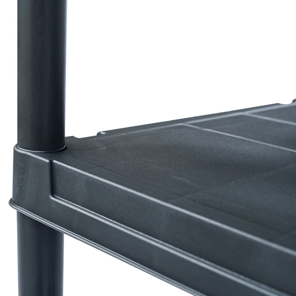 Berkfield Storage Shelf Rack Black 100 kg 60x30x138 cm Plastic