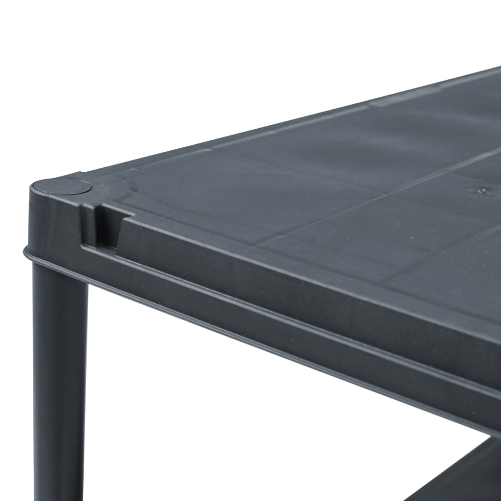 Berkfield Storage Shelf Rack Black 100 kg 60x30x138 cm Plastic