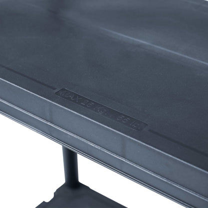 Berkfield Storage Shelf Rack Black 100 kg 60x30x138 cm Plastic