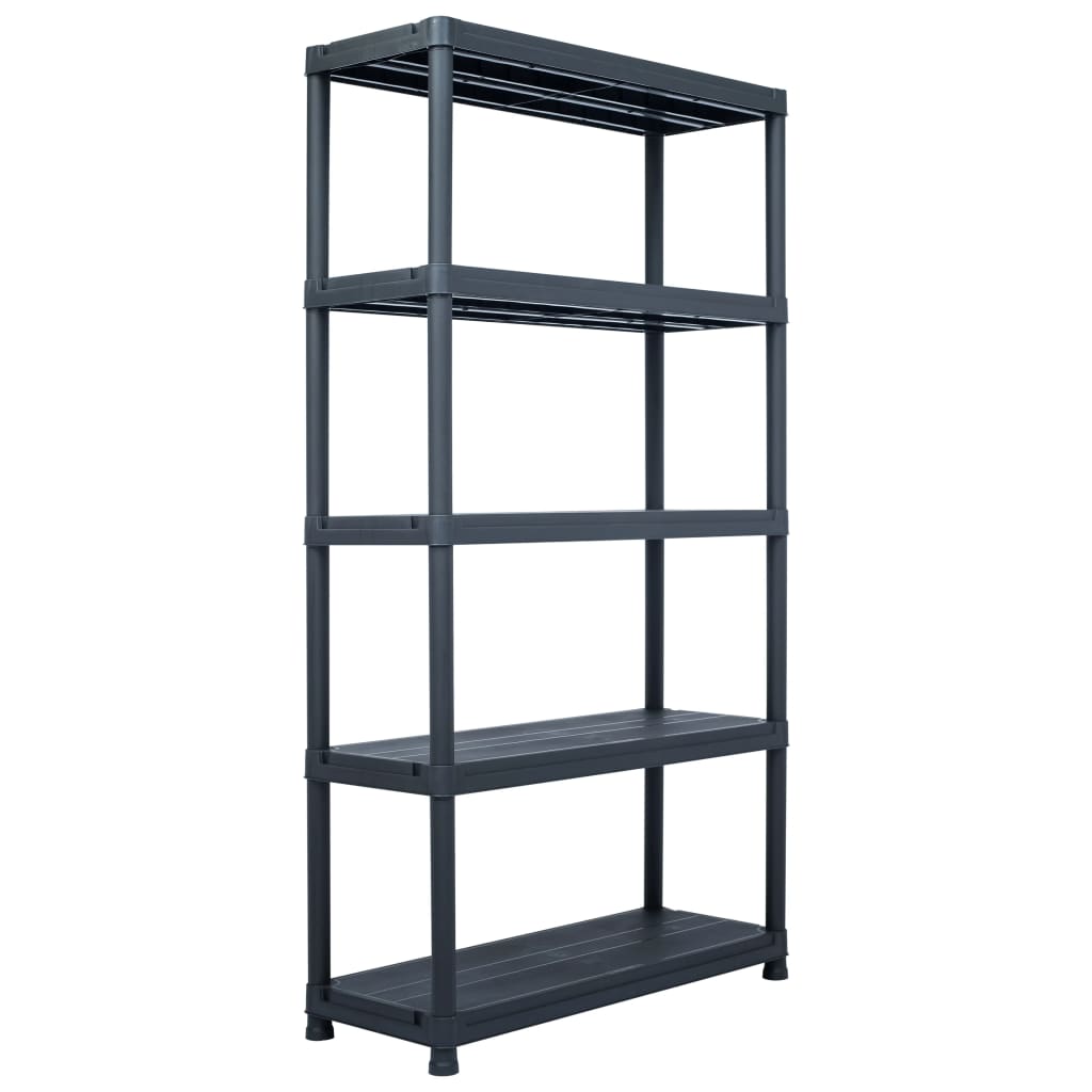 Berkfield Storage Shelf Rack Black 250 kg 80x40x180 cm Plastic