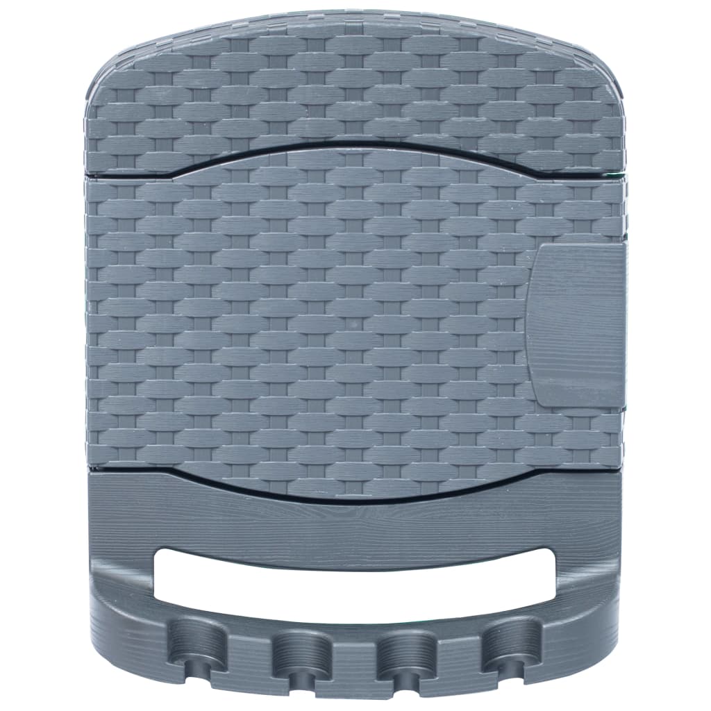 Berkfield Wall Mounted Garden Hose Reel Plastic Anthracite