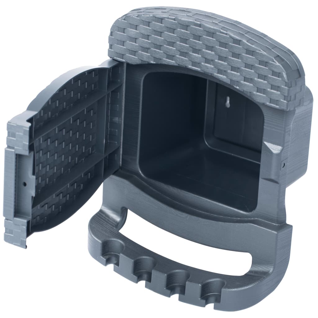 Berkfield Wall Mounted Garden Hose Reel Plastic Anthracite