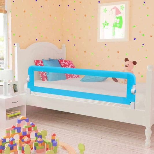 Berkfield Toddler Safety Bed Rail 2 pcs Blue 150x42 cm