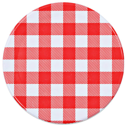 Berkfield Glass Jam Jars with White and Red Lids 24 pcs 110 ml