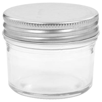 Berkfield Glass Jam Jars with Silver Lids 96 pcs 110 ml