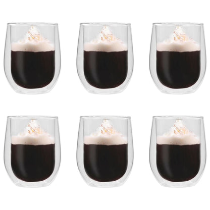 Berkfield Double Wall Tea Glasses 6 pcs 320 ml