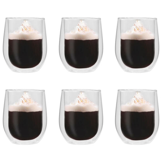 Berkfield Double Wall Tea Glasses 6 pcs 320 ml