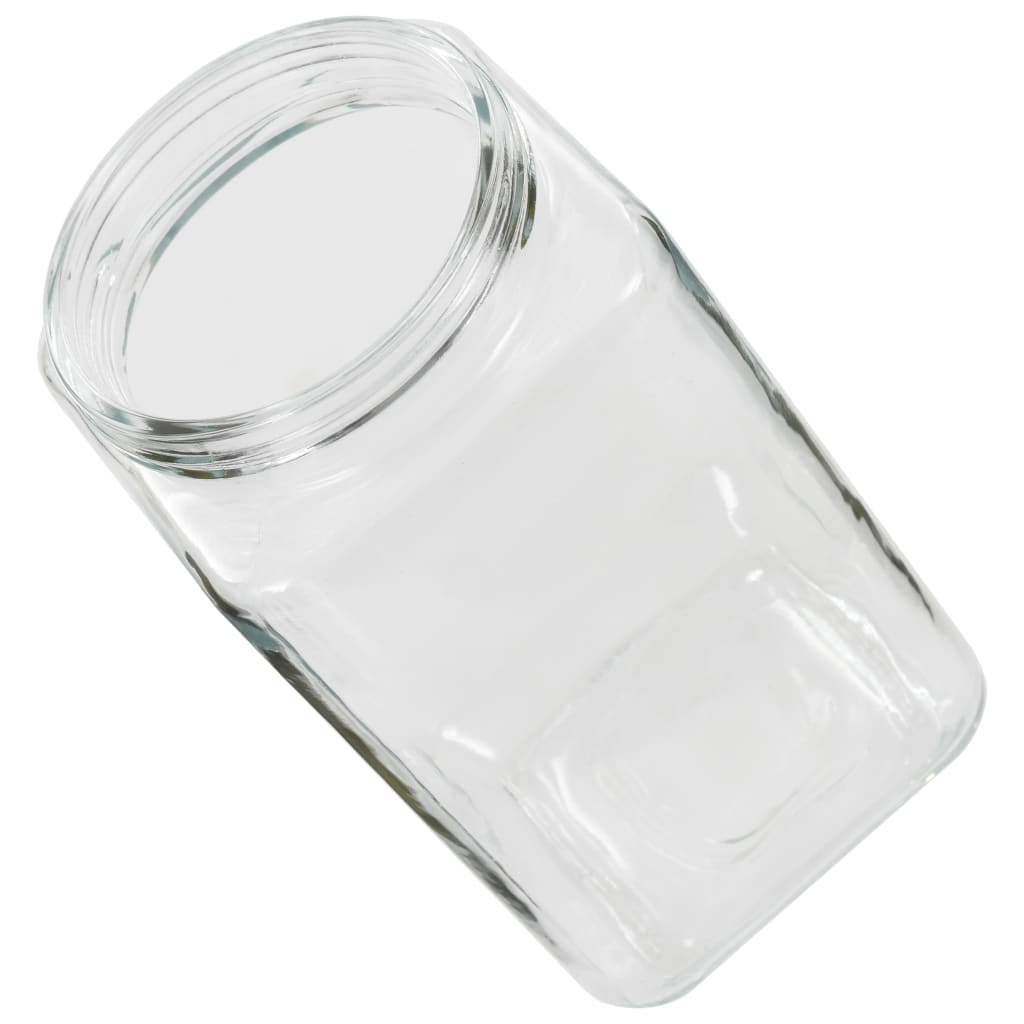 Berkfield Storage Jars with Silver Lid 6 pcs 2100 ml