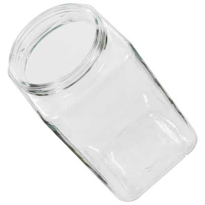 Berkfield Storage Jars with Silver Lid 6 pcs 2100 ml