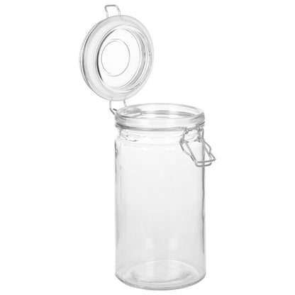 Berkfield Storage Jars with Clip Closure 6 pcs 1000 ml